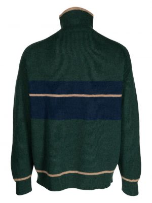 Sweter wełniany na zamek Pringle Of Scotland zielony
