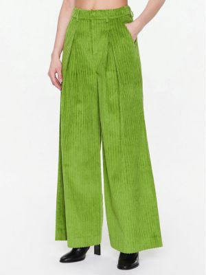 Πλισέ παντελόνι Gestuz πράσινο