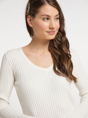 Памучен пуловер Mo Essentials бяло