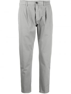 Pantalones rectos slim fit con bolsillos Department 5 gris
