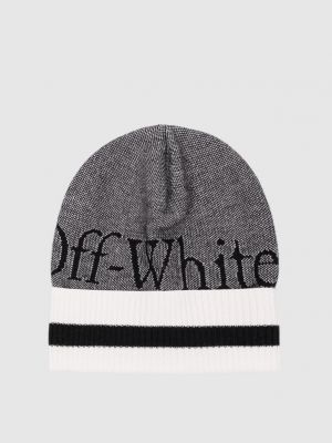 Черная шерстяная шапка Off-white