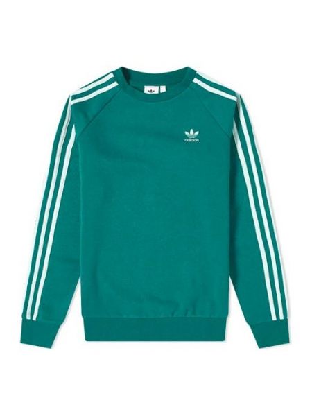 Свитшот в полоску Adidas Originals зеленый