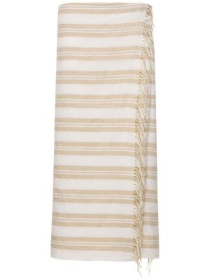 Falda de lino de algodón Totême
