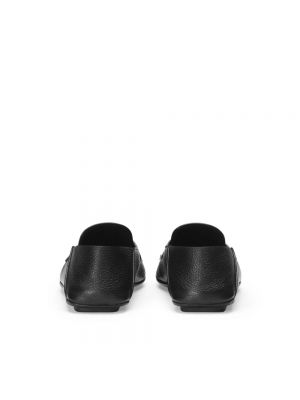 Loafers skórzane Dolce And Gabbana czarne