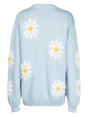 Pull à fleurs en tricot Joshua Sanders bleu