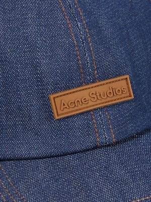 Kepurė su snapeliu Acne Studios mėlyna