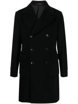 Μάλλινο παλτό Tagliatore μαύρο