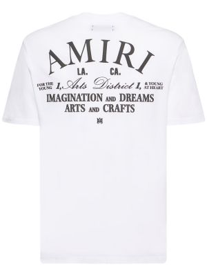 Camiseta de algodón Amiri blanco