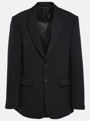 Blazer di lana oversize Wardrobe.nyc nero