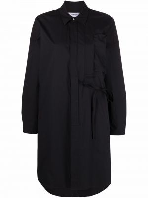 Oversized dolga obleka Ambush črna