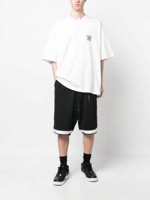 Raštuotas medvilninis marškinėliai Mastermind Japan balta