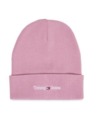 Čepice Tommy Jeans růžový