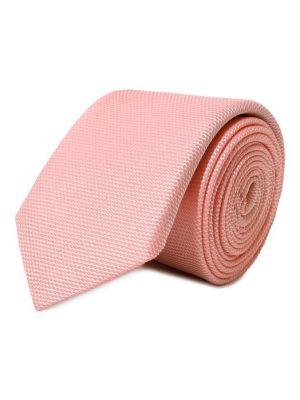 Шелковый галстук Boss розовый