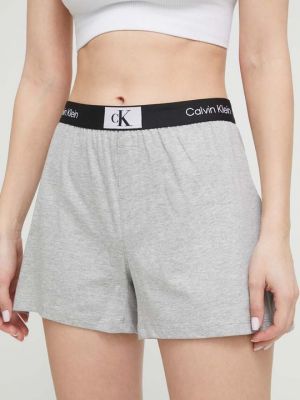 Хлопковые шорты для отдыха Calvin Klein Underwear серый