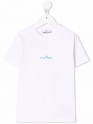 T-shirt för tjejer Stone Island Junior vit