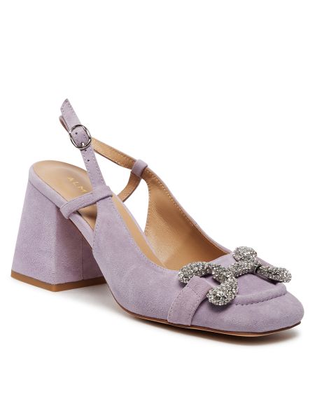 Zomšinės sandalai Alma En Pena violetinė