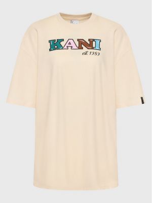 Tricou cu croială lejeră Karl Kani bej