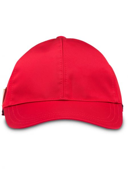 Kepurė su snapeliu Prada raudona