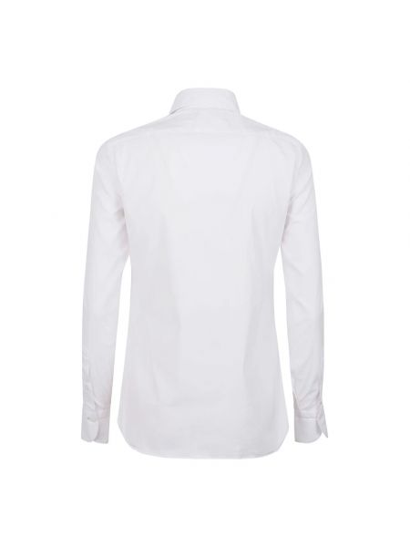 Koszula slim fit retro Finamore biała