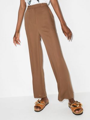 Pantalones bootcut Frankie Shop marrón
