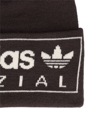 Vlnená čiapka Adidas Originals čierna