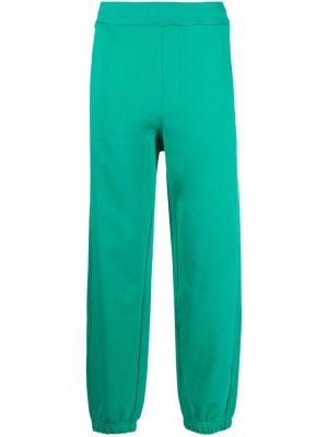 Pantaloni con stampa Msgm verde