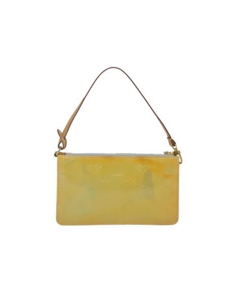 Bolsa de hombro de cuero Louis Vuitton Vintage amarillo