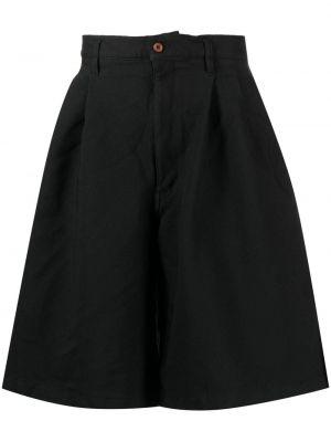 Shorts ausgestellt mit plisseefalten Comme Des Garçons Shirt schwarz