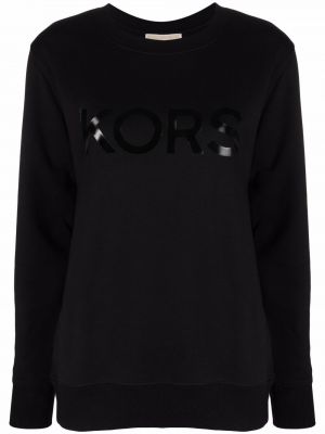 Sweatshirt mit rundhalsausschnitt mit print Michael Kors schwarz