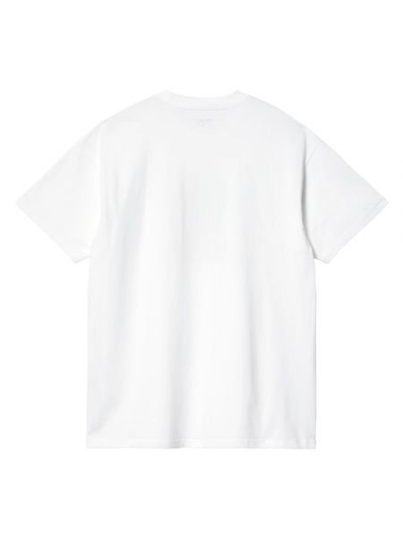 Camiseta de algodón Carhartt Wip blanco
