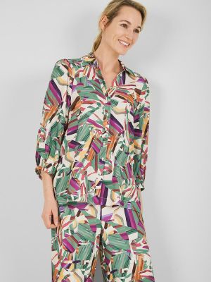 Женская рубашка с французским рукавом и абстрактным принтом Trucco, мультиколор