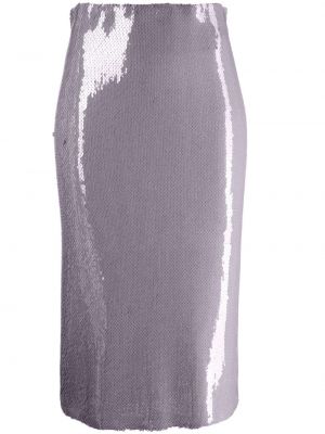 Flitrovaná midi sukňa N°21 fialová