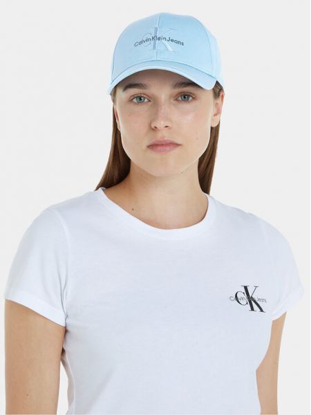 Kepurė su snapeliu Calvin Klein Jeans mėlyna
