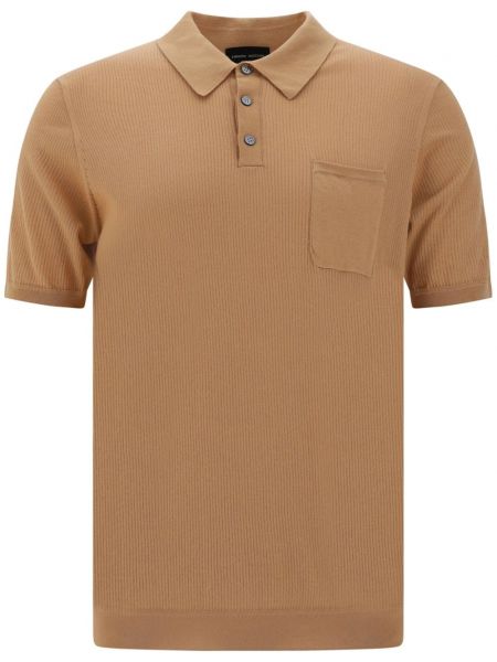 Poloshirt Roberto Collina brun