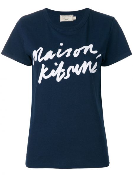 Camiseta Maison Kitsuné azul