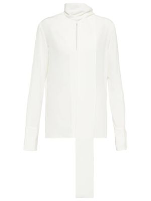 Bluzka z jedwabiu Givenchy, biały