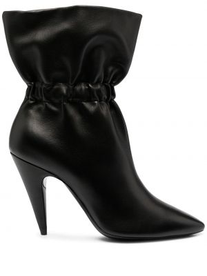Обувки до глезена Saint Laurent черно