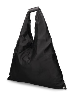 Жакардови чанта за ръка Mm6 Maison Margiela черно