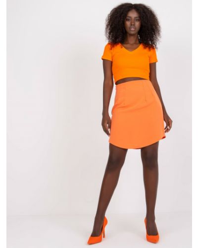 Fustă mini Fashionhunters portocaliu