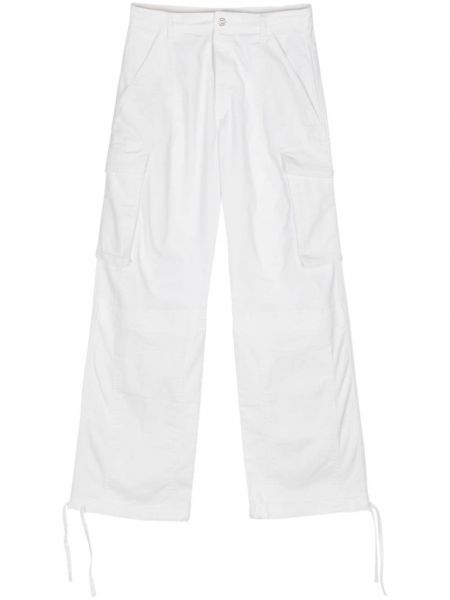 Cargo nohavice Moschino Jeans biela