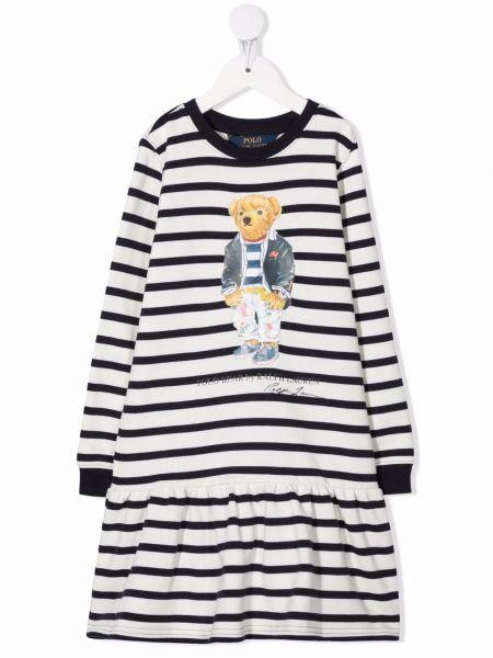 Poolo mekko tytöille Ralph Lauren Kids valkoinen