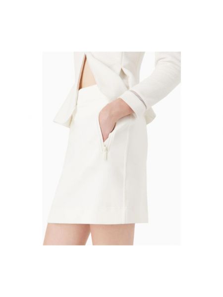 Mini falda Emporio Armani blanco