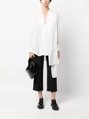Bluzka asymetryczna Yohji Yamamoto biała