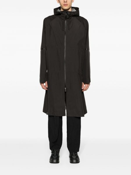 Kabát na zip s kapucí Herno šedý