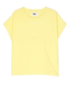 T-shirt för tjejer Mm6 Maison Margiela Kids gul