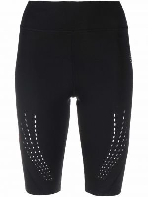 Pantaloncini da ciclista con motivo a stelle Adidas By Stella Mccartney nero
