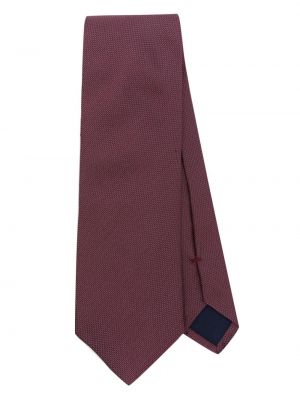 Μεταξωτή γραβάτα ζακάρ Corneliani κόκκινο
