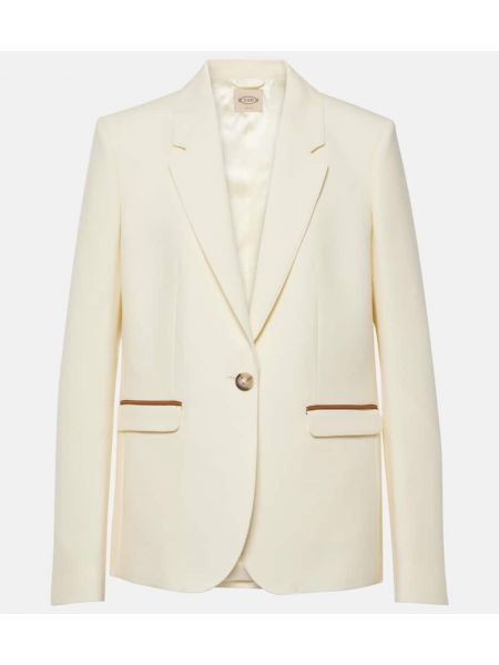 Ull blazer Tod's vit