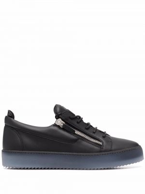 Zip lær sneakers Giuseppe Zanotti svart