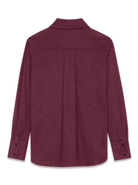 Chemise avec manches longues Saint Laurent violet
